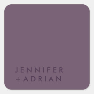 Elegant Pastel Minimal  Modern  Square Sticker