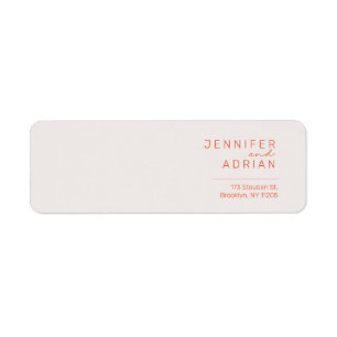Elegant Pastel Minimal White and Red ﻿Modern Retur