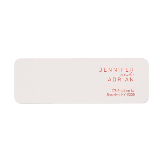 Elegant Pastel Minimal White and Red ﻿Modern Retur (Front)