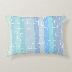 Elegant Pastel Multi-Colour Abstract Pattern Accent Pillow