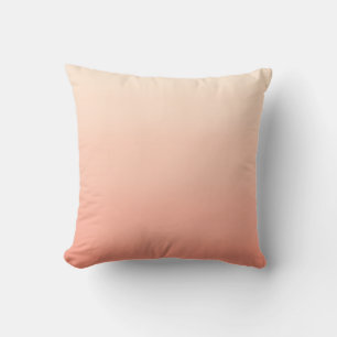 Elegant Pastel Orange Gradient Throw Pillow