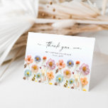 Elegant Pastel Pink Bohemian Field Wildflower Thank You Card<br><div class="desc">Stylish editable easy to use wedding templates,  more items (invitations,  rsvp,  thank you cards,  stationery & decor) with the same design are available in the store. For further customization,  please click the "Personalize this template",  then "Edit using Design Tool". If you need help or matching items,  please contact me.</div>