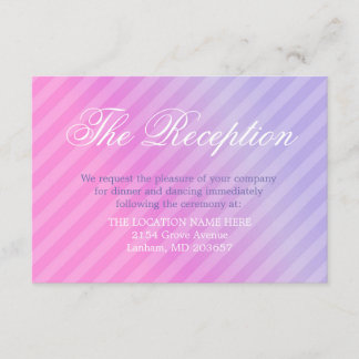 Elegant Pastel Pink Lilac Information Details Card