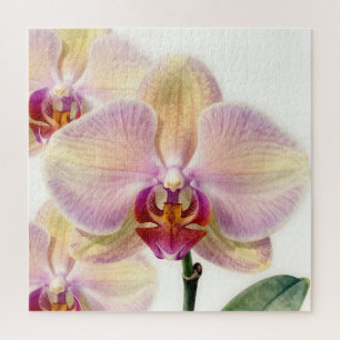 Elegant Pastel Purple Orchid Bloom Jigsaw Puzzle