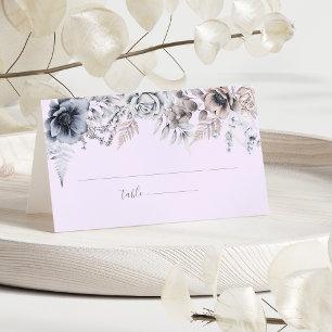 Elegant Pastel Spring Watercolor Flower Wedding Place Card