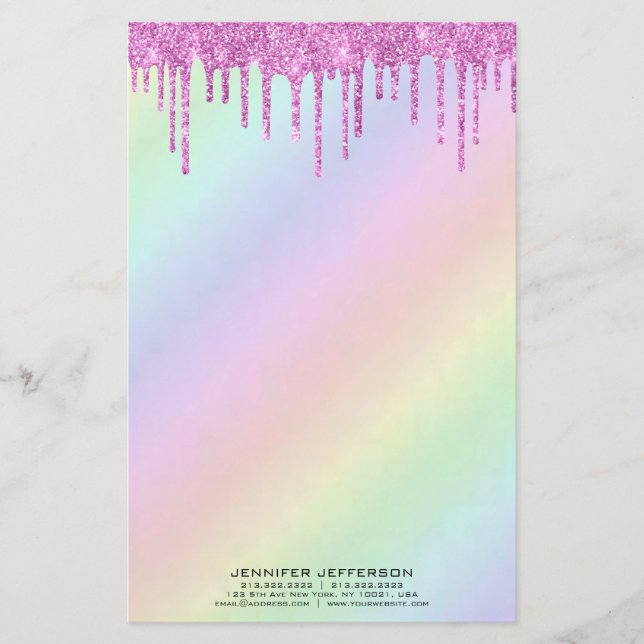 Elegant pastel stationery (Front)