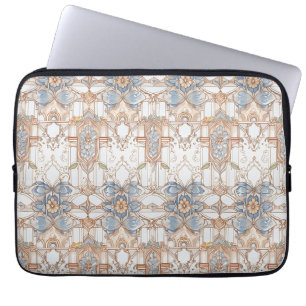 Elegant pastel Vintage Nouveau Floral Laptop Sleeve