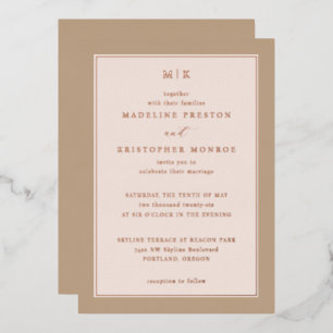Elegant Pastel Wedding Invitation