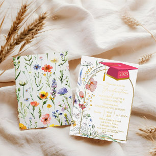 Elegant Pastel Wildflower Garden Graduation Party