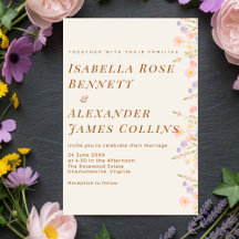 Elegant Pastel Wildflower Right Border Watercolor 