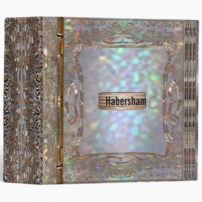 Elegant Paternost II Monogram Binder (Front/Spine)