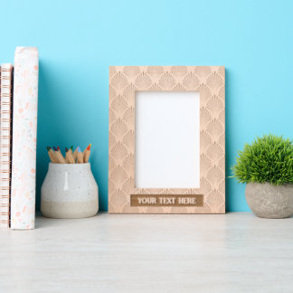 Elegant Pattern Abstract Leaf Portrait Size Etched Frames