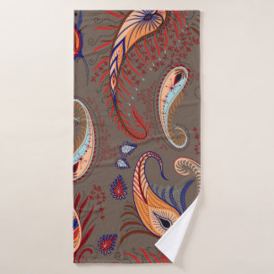 Elegant pattern. paisley illustration. bath towel