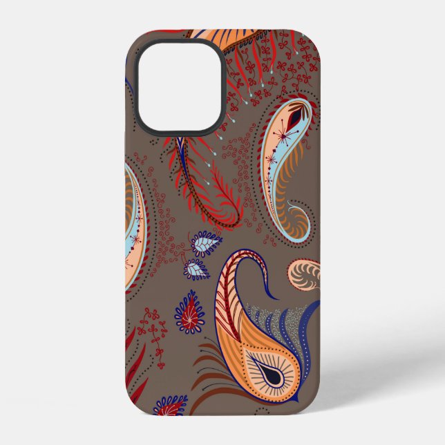 Elegant pattern. paisley illustration.  iPhone case (Back)