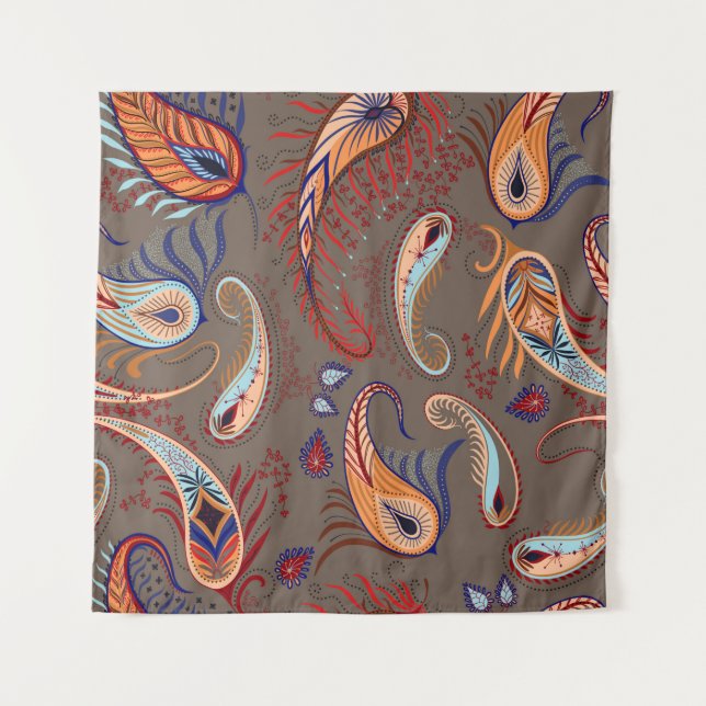Elegant pattern. paisley illustration.  tapestry (Front)