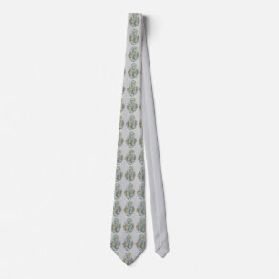 Elegant Patterned Green Colorway Tie