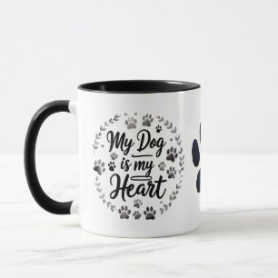 Elegant Paw Print Combo Mug (11oz)