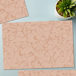 Elegant Peach Marble Stone Texture Tissue Paper