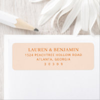 Elegant Peach Minimalist Typographic