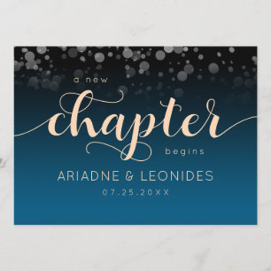 Elegant Peach Oceanic Blue Wedding A New Chapter Program