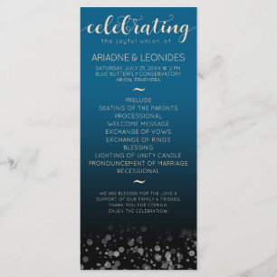 Elegant Peach Oceanic Blue Wedding A New Chapter Program