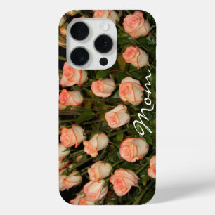 Elegant Peach Roses iPhone 15 Pro Case