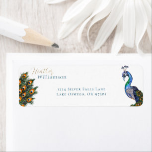 Elégant Peacock Aquarelle