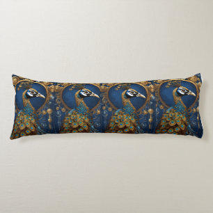 "Elegant Peacock Body Pillow: Luxurious Comfort" Pillow
