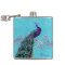 Elegant Peacock Custom Flask