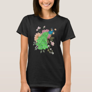 Elegant Peacock  Cute Birds Animal  Graphic T-Shirt