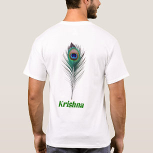 Elégant Peacock Feather T-Shirt Design