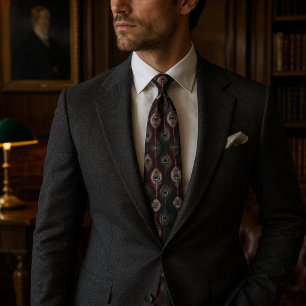 Elegant Peacock Feather Tie