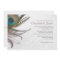 Elegant Peacock Feathers Wedding Invitations
