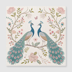 Elegant Peacock Floral Vintage (5)