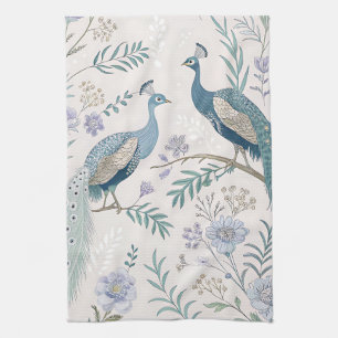 Elegant Peacock Floral Vintage (7) Kitchen Towel