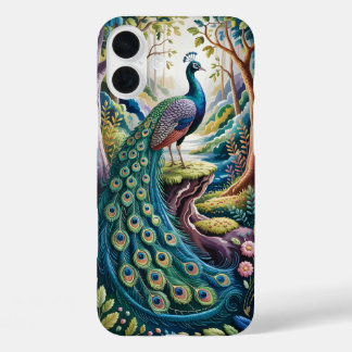 Elegant Peacock in Enchanted Forest Case