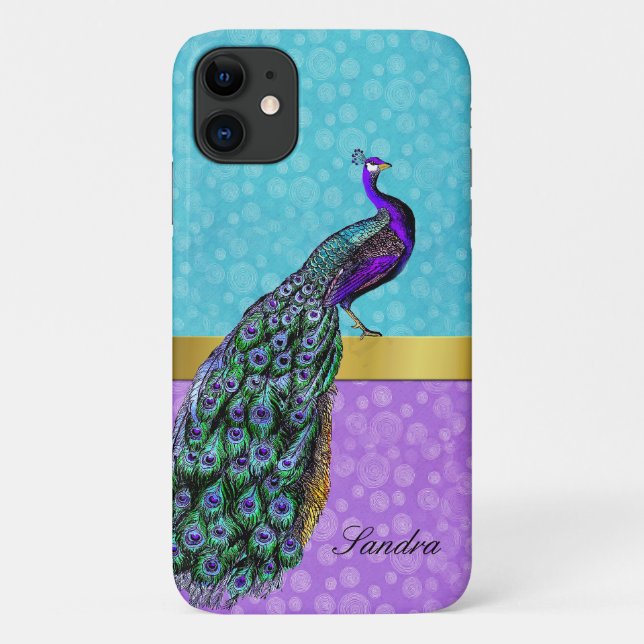 Elegant Peacock iPhone Case-Mate iPhone Case (Back)