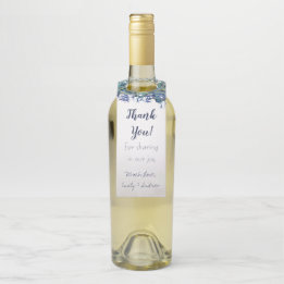 Elegant Peacock Navy Rustic Luxe Gift Tags