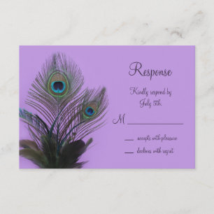 Elégant Peacock RSVP (violet)