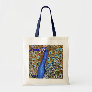 Elegant Peacock Tote Bag