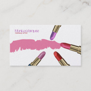 Elegant Pearl Makeup Artist Business Card
