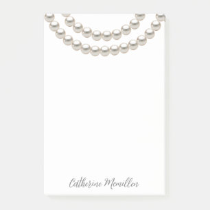 Elegant Pearl Necklace Post-it Notes