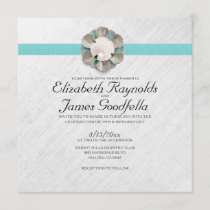 Elegant Pearl Wedding Invitations