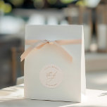 Elegant Pearl Wedding Thank You Classic Round Sticker<br><div class="desc">Designed to coordinate with for the «Chloe» Wedding Invitation Collection. View the collection link on this page to see all of the matching items in this beautiful design.</div>