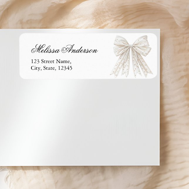 Elegant Pearls Bow Bridal Shower Return (Creator Uploaded)