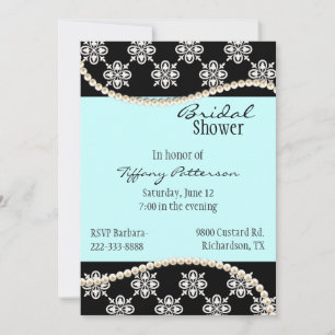 Elegant Pearls Bridal Shower Invitation