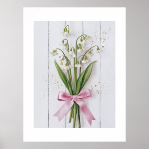 Elégant Peony Bouquet Watercolor Wall Art & Poster