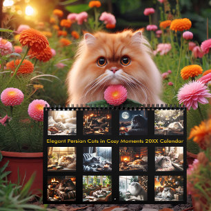 Elegant Persian Cats in Cozy Moments 20XX Calendar