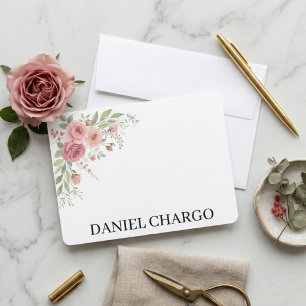 Elegant Personal Stationery Set Custom Name Card