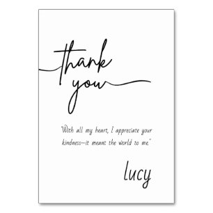 Elegant Personal Thank You Card